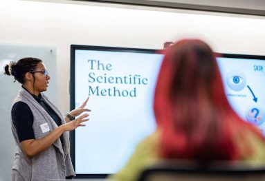 High school students at Yale School of Public Health Public Health Day
